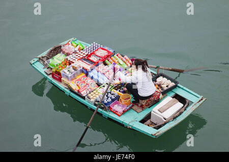 Vietnam, Halong bay, swimming market, Stock Photo