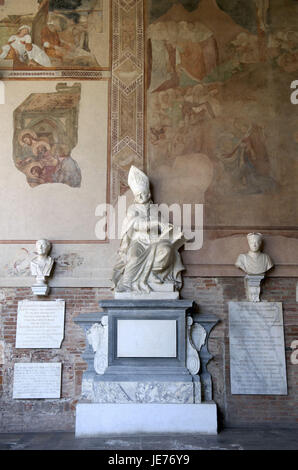 Italy, Tuscany, Pisa, cemetery on the Piazza del Duomo, tomb, Stock Photo