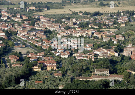 Italy, Tuscany, Monte Pisano, town view of Buti, Stock Photo