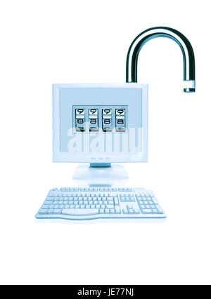 Icon, computer security, Stock Photo
