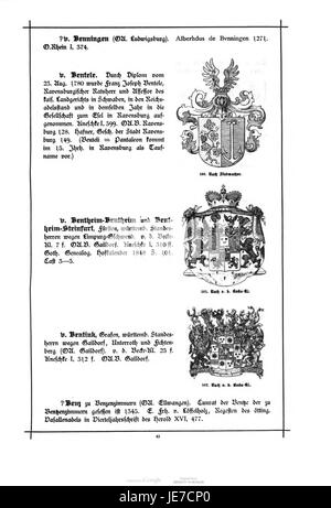 German Noble Ranking A volume from the Württemberg Heraldic and Nobility Book by Alberti ...
