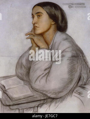 Christina rossetti 1830 1894 english poet hi-res stock