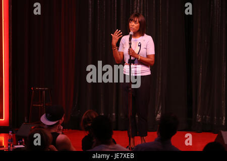 West Hollywood, Ca. 22nd June, 2017. Aisha Tyler at Face Forward's 3rd Annual Laugh It Forward Event at The Comedy Store in West Hollywood, California on June 22, 2017. Credit: Faye Sadou/Media Punch/Alamy Live News Stock Photo