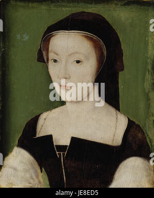 Attributed to Corneille de Lyon - Mary of Guise, 1515 - 1560. Queen of James V - Stock Photo