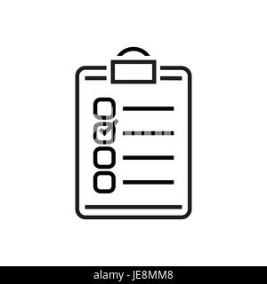 vector illustration of election ballot/questionnaire/check boxes or check list. Stock Vector