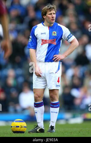 ANDY TODD BLACKBURN ROVERS FC EWOOD PARK BLACKBURN ENGLAND 25 February 2006 Stock Photo