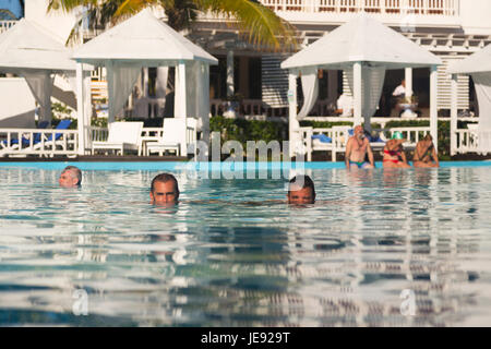 Pool in Hotel Melia Cayo Coco, Cayo Coco, Cuba Stock Photo