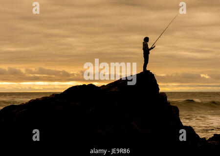 Pesca y pescadores / Fisherman in the sea Stock Photo