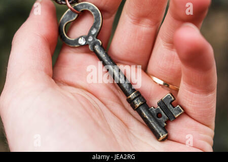 Holding the key to... Stock Photo