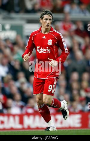 FERNANDO TORRES LIVERPOOL FC ANFIELD LIVERPOOL ENGLAND 19 August 2007 ...