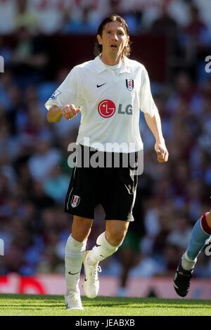 ALEXEI SMERTIN FULHAM FC VILLA PARK BIRMINGHAM ENGLAND 25 August 2007 Stock Photo