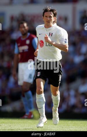 ALEXEI SMERTIN FULHAM FC VILLA PARK BIRMINGHAM ENGLAND 25 August 2007 Stock Photo