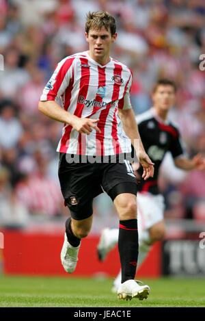 DARYL MURPHY SUNDERLAND FC STADIUM OF LIGHT SUNDERLAND ENGLAND 25 August 2007 Stock Photo