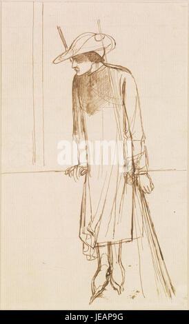 Dante Gabriel Rossetti - Dante at Verona - Figure Sketch Stock Photo