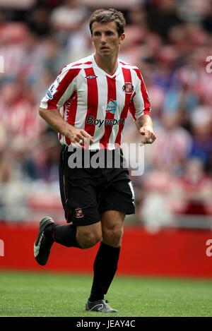 LIAM MILLER SUNDERLAND FC STADIUM OF LIGHT SUNDERLAND ENGLAND 04 August 2007 Stock Photo