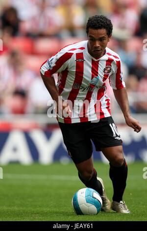 KIERAN RICHARDSON SUNDERLAND FC STADIUM OF LIGHT SUNDERLAND ENGLAND 04 August 2007 Stock Photo