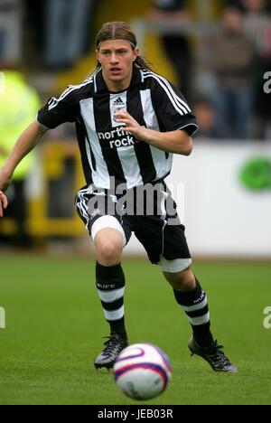 JAMES TROISI NEWCASTLE UNITED FC BRUNTON PARK CARLISLE ENGLAND 21 July 2007 Stock Photo