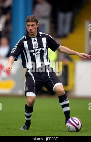 JAMES TROISI NEWCASTLE UNITED FC BRUNTON PARK CARLISLE ENGLAND 21 July 2007 Stock Photo