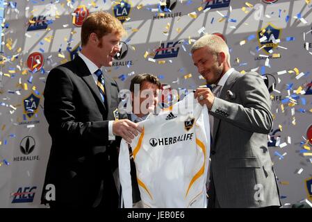 LALAS YALLOP BECKHAM LOS ANGELES GALAXY HOME DEPOT CENTER CARSON CALIFORNIA USA 13 July 2007 Stock Photo