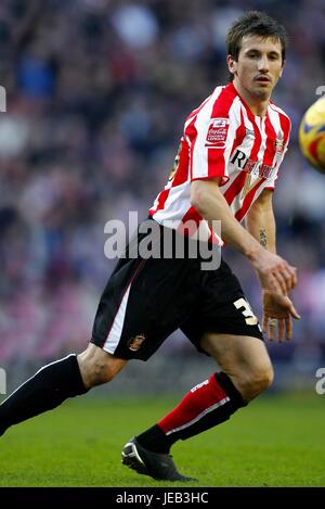 LIAM MILLER SUNDERLAND FC STADIUM OF LIGHT SUNDERLAND ENGLAND 17 February 2007 Stock Photo