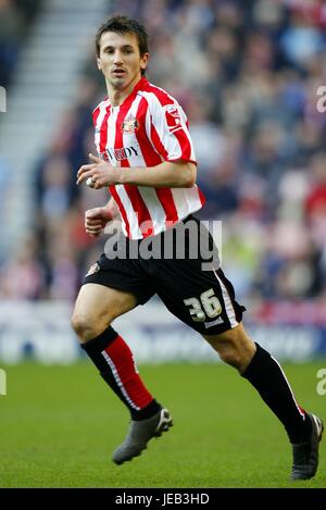 LIAM MILLER SUNDERLAND FC STADIUM OF LIGHT SUNDERLAND ENGLAND 17 February 2007 Stock Photo