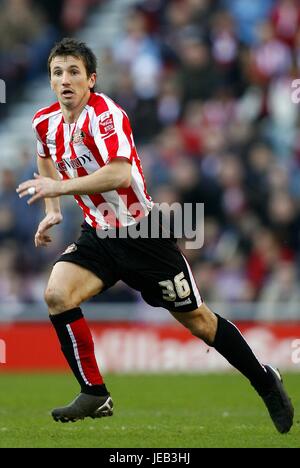 LIAM MILLER SUNDERLAND FC STADIUM OF LIGHT SUNDERLAND ENGLAND 17 February 2007 Stock Photo