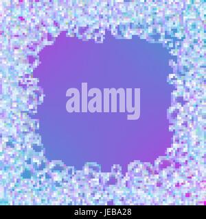 Shampoo foam with colorful realistic bubbles Stock Vector