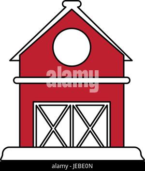 red barn design Stock Vector