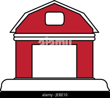 red barn design Stock Vector