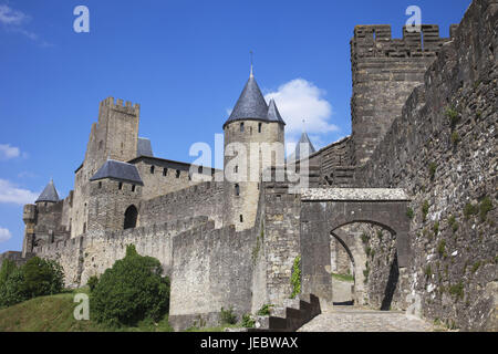 France, Languedoc-Roussillon, Aude, Carcassonne, Stock Photo