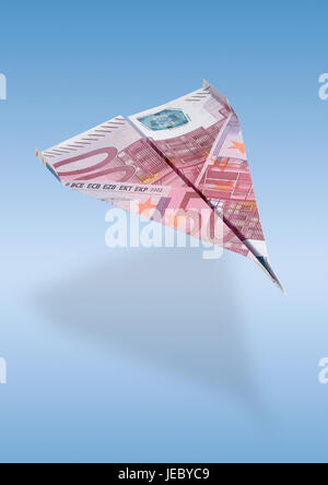 Paper airplane from eurolight, Stock Photo