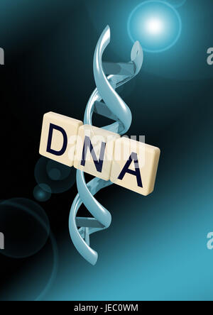 Stroke DNA with alpha doubles helix, Stock Photo