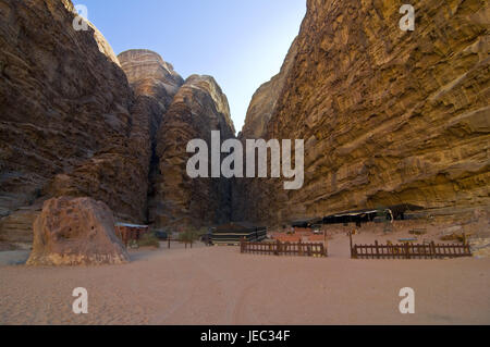 Camp in the wadi rum, Jordan, Stock Photo