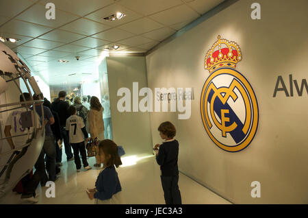 Spain, Madrid, Santiago Bernabeu stadium, Real Madrid museum, Stock Photo