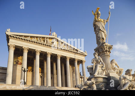 Austria, Vienna, parliament building, Stock Photo