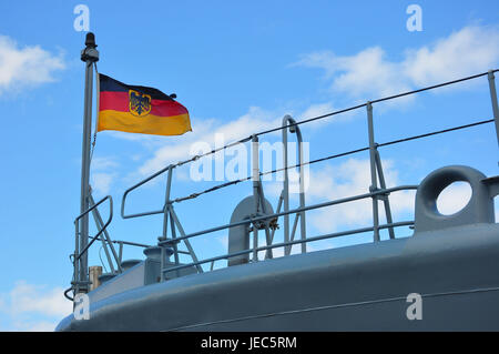 Germany, Schleswig - Holstein, Kiel, naval base, naval ship, bug, Stock Photo