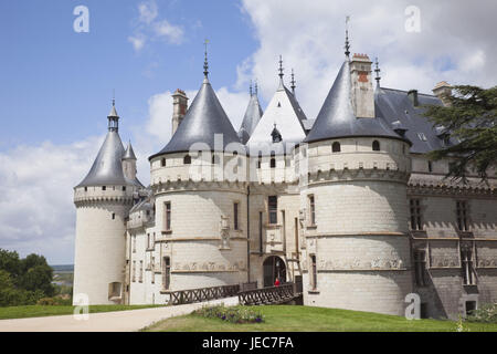 France, Loire valley, castle Chaumont, Stock Photo