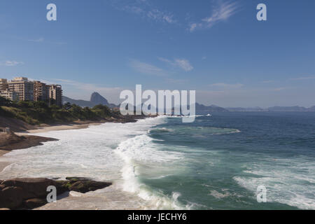 A view from 'Pedra do Arpoador' in Rio de Janeiro - Brazil Stock Photo