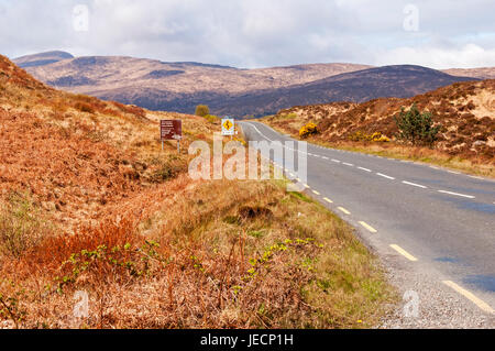 Road leading to Glenveagh National Park, County Donegal, Ireland Stock Photo