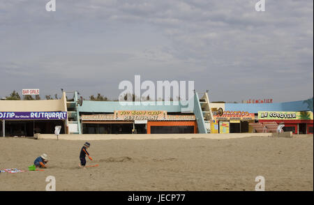 Cap d Agde nudist beach Languedoc Roussillon France Faces blurred Stock