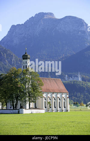 Germany, Bavaria, east Allgäu, pilgrimage church 'piece Coloman', Stock Photo