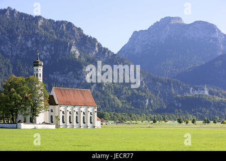 Germany, Bavaria, east Allgäu, pilgrimage church 'piece Coloman', Stock Photo