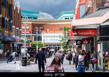 Harrow Town centre, suburban town in North West London, England, U.K ...