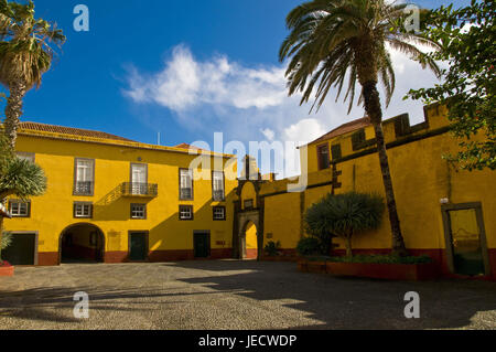 Fortaleza de Sao Tiago on the coast of Funchal, Madeira, Stock Photo