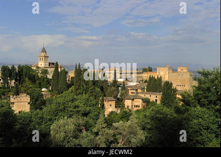 Spain, Andalusia, Granada, Alhambra palace, Stock Photo