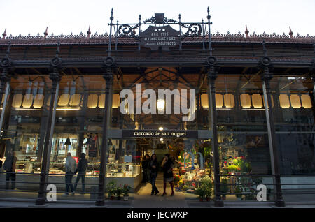 Spain, Madrid, Mercado de San Miguel, Stock Photo