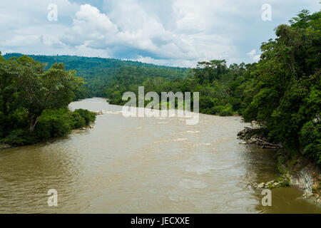 Rio Napo in Misahualli, Amazon, Ecuador Stock Photo