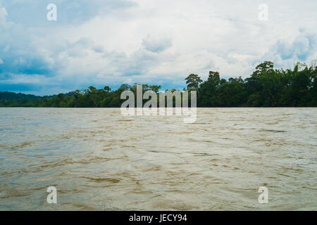 Rio Napo in Misahualli, Amazon, Ecuador Stock Photo