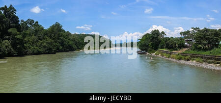 Rio Napo in Misahualli, Amazon, Ecuador Stock Photo