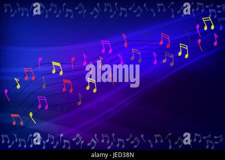 Abstract background frame with music notes Stock Vector